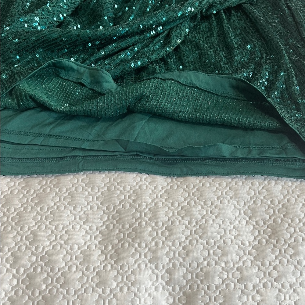 Fashion Nova Green Sequin Formal Dress - Picture 8 of 11